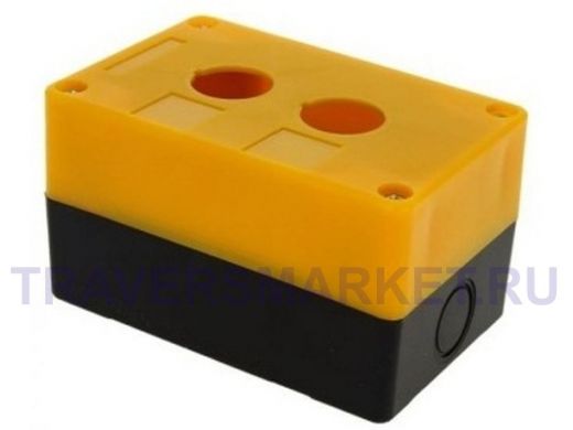 Корпус КП102 для кнопок 2места желтый TDM SQ0705-0007