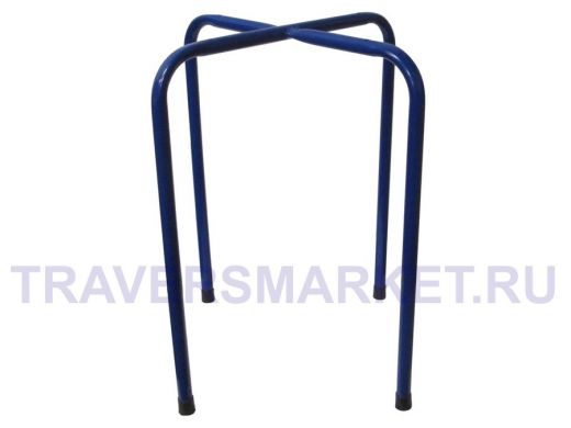 Каркас для табурета "TABURETTO-14911" синий с колпачками и отверстиями для крепления сиденья, 16мм