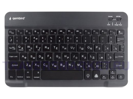 Беспроводная клавиатура Gembird KBW-4, 78кл, Bluetooth, ножн.тип клавиц, ультра-тонкая