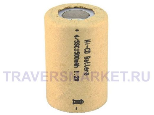 Аккумуляторы для шуруповерта 4/5SC 1500мАч 1,2 В Орбита Ni-Cd (цена за 1шт)