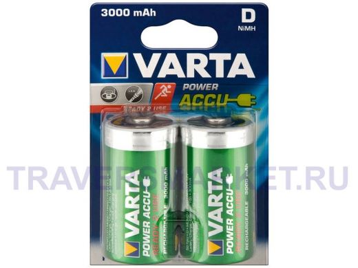 Аккумулятор 3000 mAh HR20  Varta  D Ready2Use BL-2