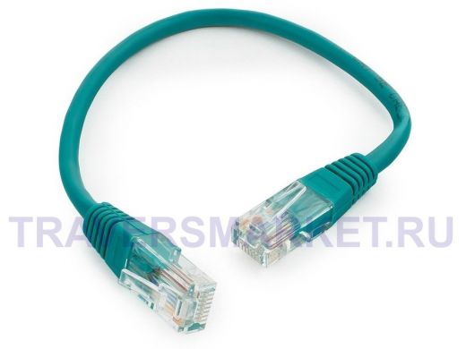 Патч-корд Cablexpert PP12-0.25M/G, 0.25м, кат.5e UTP, литой, многожильный (зелёный) PP12-0.25M/G