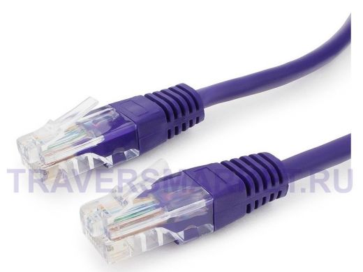 Патч-корд Cablexpert PP12-0.5M/V кат.5e, 0.5м, UTP литой, многожильный (фиолетовый) PP12-0.5M/V