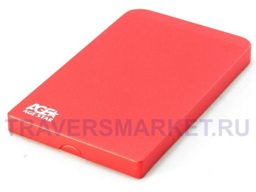 USB 2.0 Внешний корпус 2,5" SATA AgeStar SUB2O1 (RED), алюминий, красный SUB2O1 (RED)