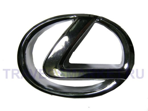 Эмблемма пластик в п/э знак Lexus хром 9,5x6,8 см 01395 "вставка"   00000