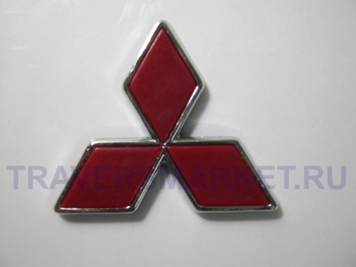 Эмблемма пластик в п/э знак Mitsubishi хром 6x5,2 см 01325