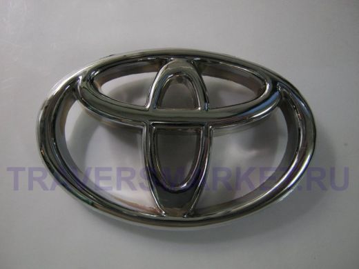 Эмблемма пластик в п/э знак Toyota хром 9,2x6 см 