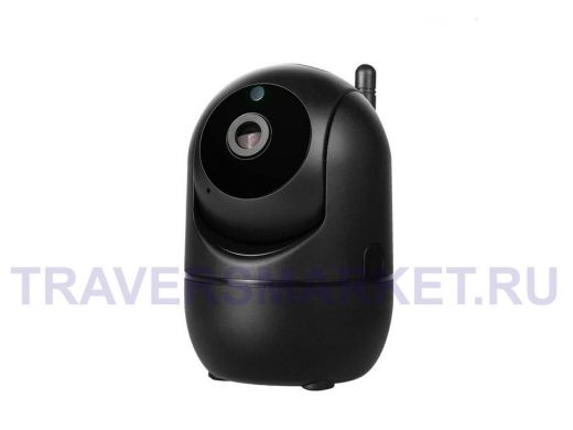IP видеокамера беспроводная 2Mp с Wi-Fi поворотная  "ABBIKUS-50" черная камера IP-WI-FI, на смартфон