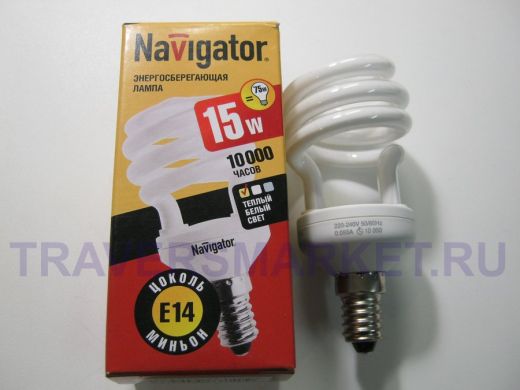 Лампа Navigator 94 043 NCL-SH10-15-827-E14