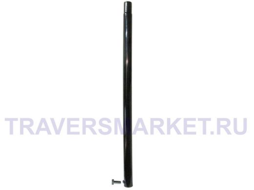 Секция для антенных мачт диаметром 51мм с болтом "МАУРУК-110436" черная, обжата на 60 мм, 1 метр