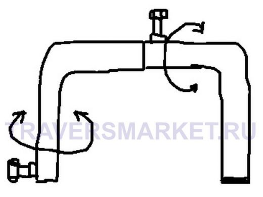 Насадка на кронштейн поворотная в 3D