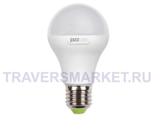 Светодиодная лампа A60 Е27  7W 4000K  JazzWay PLED-ECO  580Lm, аналог 60Вт, 230/50