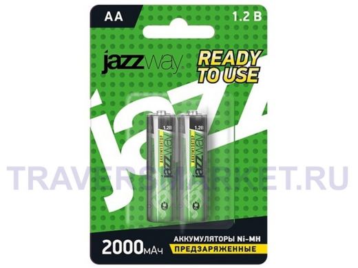 Аккумулятор AA 2000 mAh 1,2В JAZZway Ni-Mh BL-2 (цена за 1 элемент)