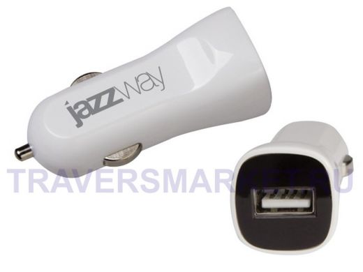 Автомобильный адаптер JAZZway auto IP-1000 USB 1A (1x5v-USB) от прикуривателя 12-24В