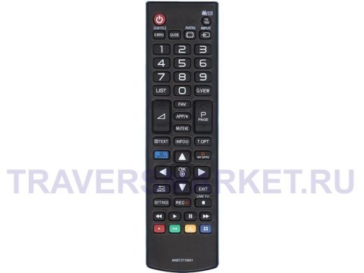 Пульт для телевизора LG  AKB73715601 Smart TV LCD "PLT-18046"