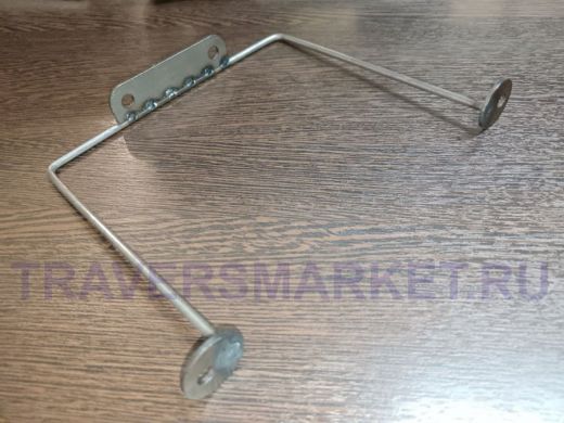 Кронштейн для подвесной полки, высота 15см, ширина 17см, черный НАБОР 1шт 