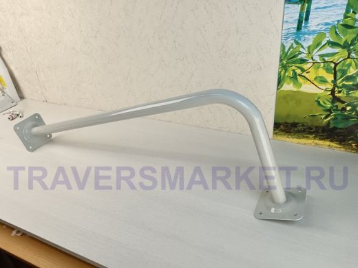 Поручень угловой для домов снаружи и внутри, ширина 80см высота 30см