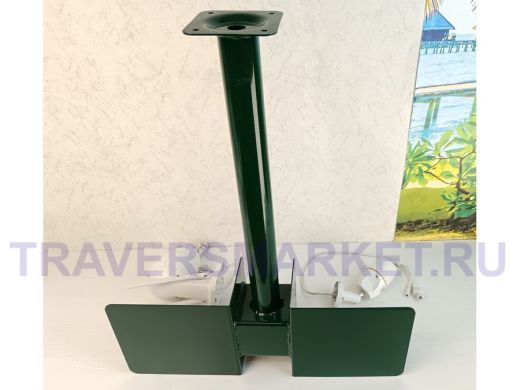 Кронштейн для двух камер и прожекторов "HIWOLL-5520GN-216956" зелёный, бокс, козырьки, к стене