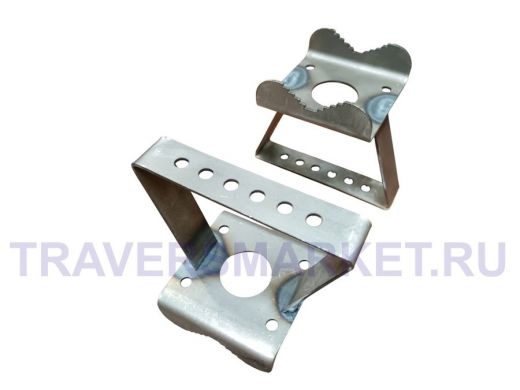 Кронштейн усиленный для прожектора на трубу 16 - 51мм с отверстием