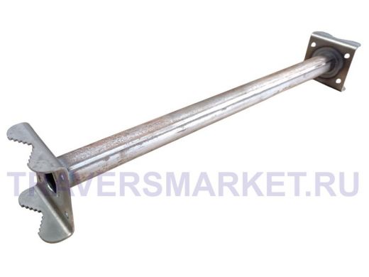 Кронштейн для параллельных труб диаметром от 15 до 51мм длина  50см "HIWOLL-217076" стальной, чёрный