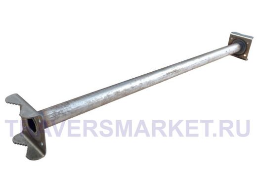 Кронштейн для параллельных труб диаметром от 15 до 51мм длина  75см "HIWOLL-217079" стальной, серый