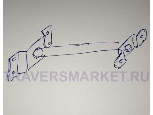 Кронштейн для прожектора к стене, диаметр 22мм, вылет 0,5 м