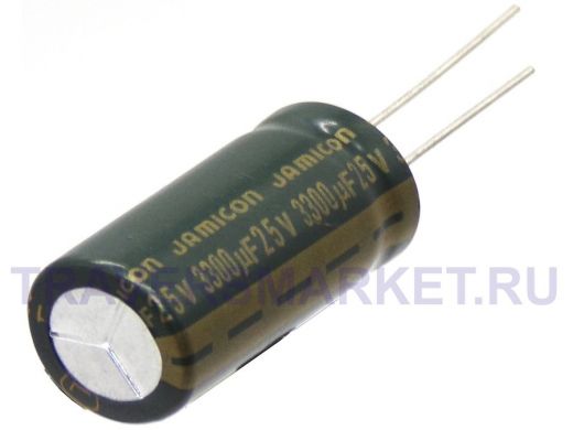 Конденсатор электролитический  3300mf x 25V   Jamicon 16*32 WL