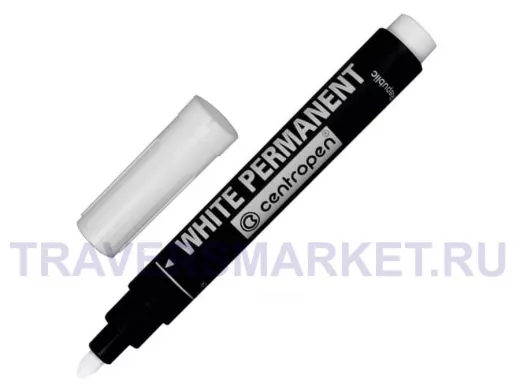 Белый маркер для промышленной маркировки, 2,5 мм, круглый наконечник, 8586/Б