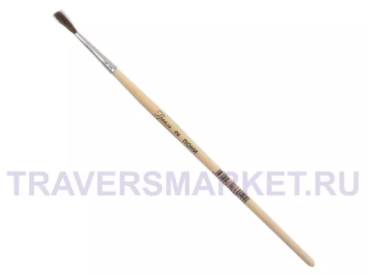 Кисть "BR-102427", пони, живописная (1 штука), круглая, №2, КХП№2