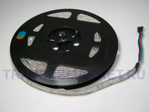 JazzWay Лента LED SMD 5050/30 RGB IP65 5м 12В 3А (0,6А/м) 36Вт ZC-F5050DFL30B-RGB (цена за 5м)