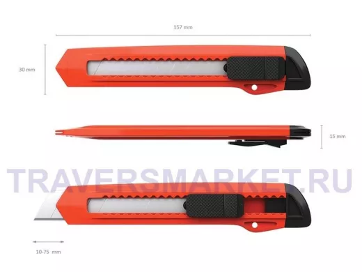 Нож канцелярский 18 мм 