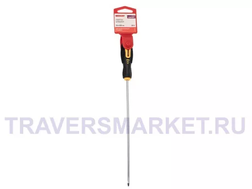 Отвертка шлицевая SL 4х200 мм, двухкомпонентная рукоятка