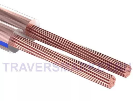 Кабель акустический прозрачный 2х0,35 мм.кв. Blue Line  100m  PROconnect