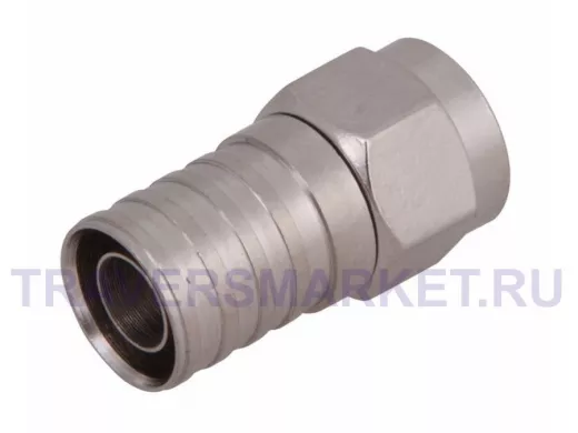 Штекер F-тип ОБЖИМНОЙ на кабель RG6 с уплотнительным колечком диам.9,5мм (03-002-В) REXANT