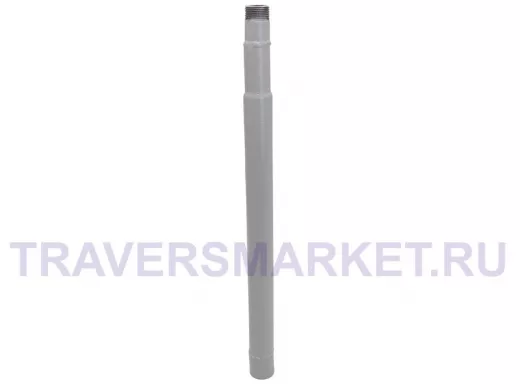 Труба для мачтовых кронштейнов "PANELTUBE  500-G3/4GR-V2" СЕРЫЙ 0,5м,32мм,резьба G3/4 внешн.+наруж.