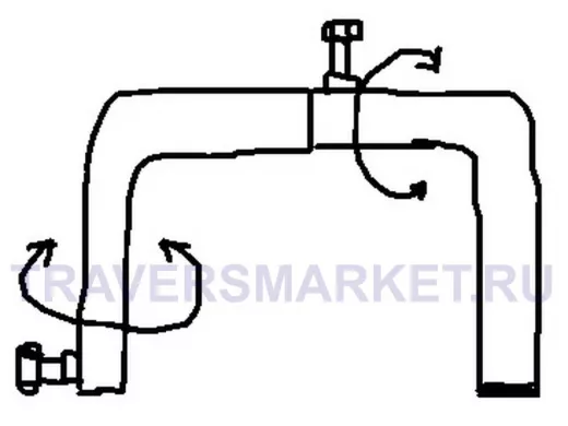 Насадка на кронштейн поворотная в 3D 