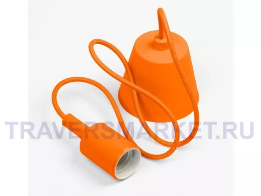 Подвес с патроном E27, 1 м, оранжевый (SBE-CLHE27s-o)