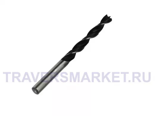 Сверло по древесине, 8 мм, сталь углеродистая, HRC>36,цилиндр.хвостовик