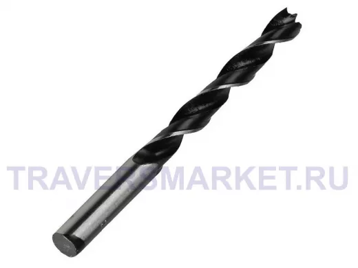 Сверло по древесине,12 мм, сталь углеродистая,HRC>36,цилиндр.хвостовик