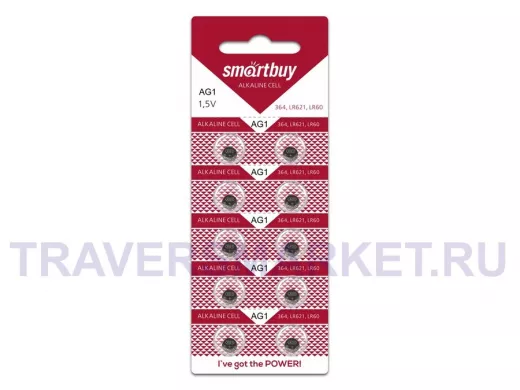 Элемент питания AG1  SMARTBUY AG1 BL10 (10/2000)