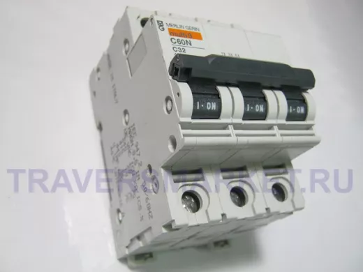 C32 автомат 32А 400В трёхфазный C60N multi9 MERLIN GERIN "Schneider Electric" 24353