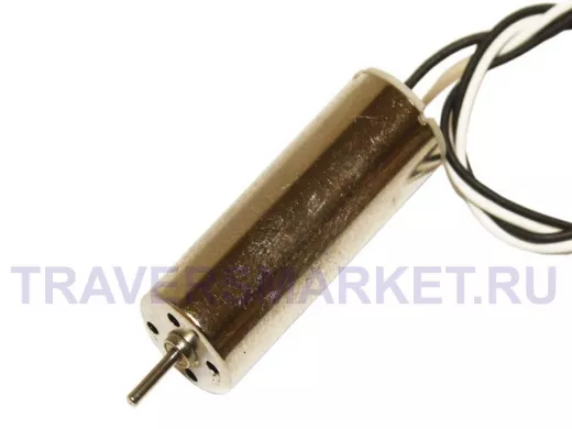 Двигатель 3,7V RC8523WB (L/Dдвиг=23/8,5mm, L/Dвала=8,5/1,0mm, 47500об/м, 0,08А, выв.ч/б.) для авиамо