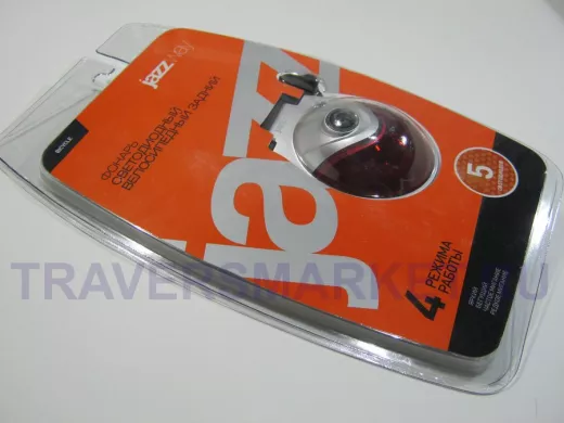 Фонарик велосипедный  Jazzway B-R-L05 LED (вело.задний) BL-1 светодиодный велосипедный задний