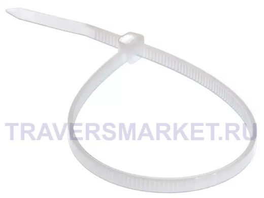 300х4мм кабельный хомут (стяжка нейлонoвая) nylon белая (100 шт) REXANT