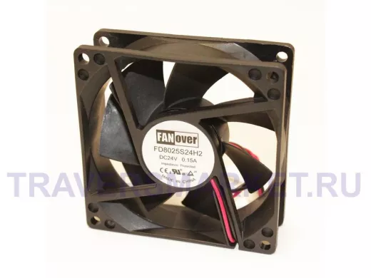 Вентилятор  +24В;   80х80х25мм;  0,15А "FD8025S24H"  (втулка, 3500об/мин)