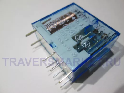 Реле с 2 перекидными контактами 8A 250V, обмотка =24V DC, арт. 8А40.52.9.024.0000