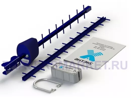 Антенный комплект 3G №4 Эконом (АХ-2017Y, адаптер АХА-3000 F-female 75 Ом)