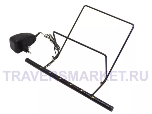 Светодиодная подсветка "LED-15  ПОДСВЕТКА-ПОДСТАВКА"  ЧЁРНАЯ с блоком, для рамок 15х21;21х30см