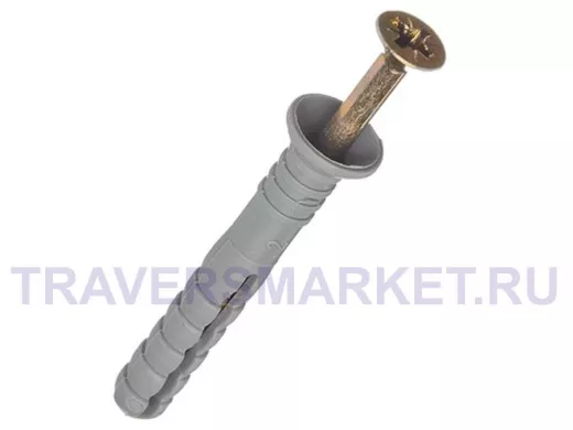 4.01.07.09 Дюбель-гвоздь, потай 8х60 (100 шт)