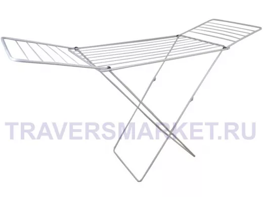 "БОГАТЫРЬ"  STYLE-6 сушилка напольная СЕРАЯ 20м, усиленная труба, прочная проволока 4мм !!!